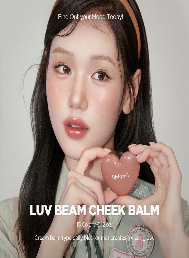 ليليبيرد بلسم الخدود lilybyred Luv Beam | أحمر خدود كريمي كوري على شكل قلب، لمسة نهائية شبه مطفية، يدوم طويلاً، قابل للمزج والتكثيف، قوام كريمي ناعم، خفيف الوزن، يمنح احمراراً طبيعياً، 0.12 أونصة (01 لون مرجاني نقي) - Image 2
